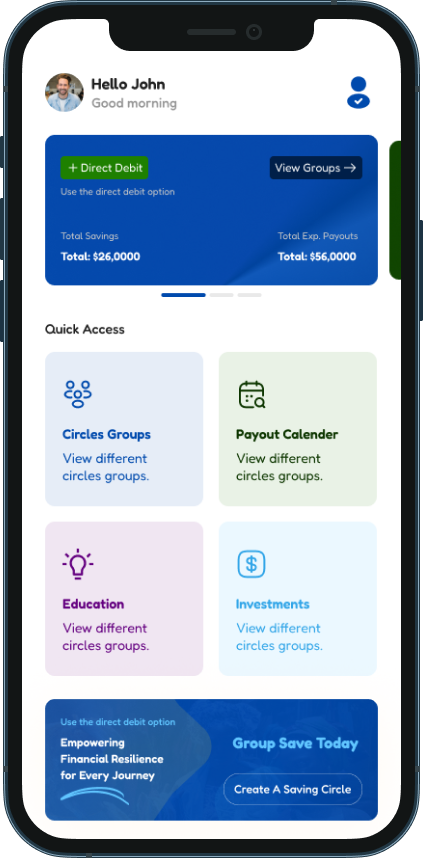 screenshot of home page